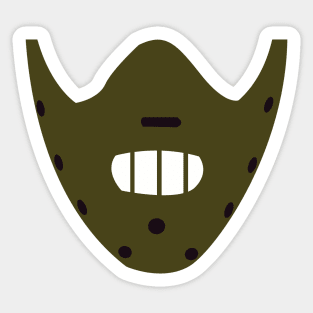 Hannibal Lecter Face Mask Sticker